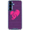 Purple Musical Notes Galaxy S25 Clear Case